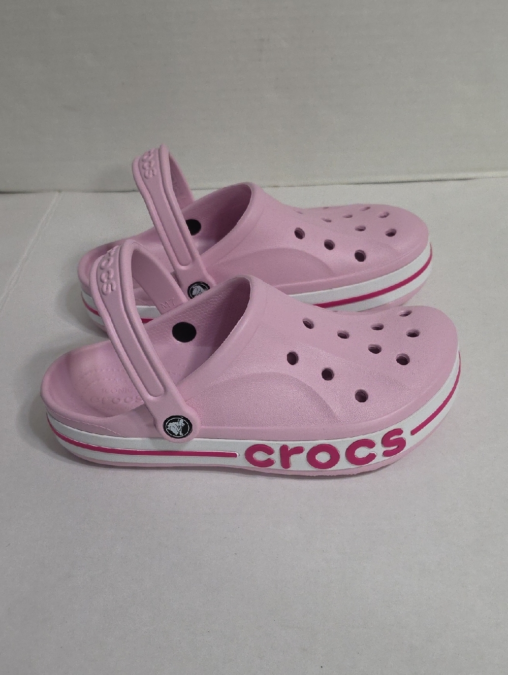 CROCS Bayaband Clog In Ballerina Pink Sandal with Heel Strap Size 9 *NWOT* - Picture 3 of 6